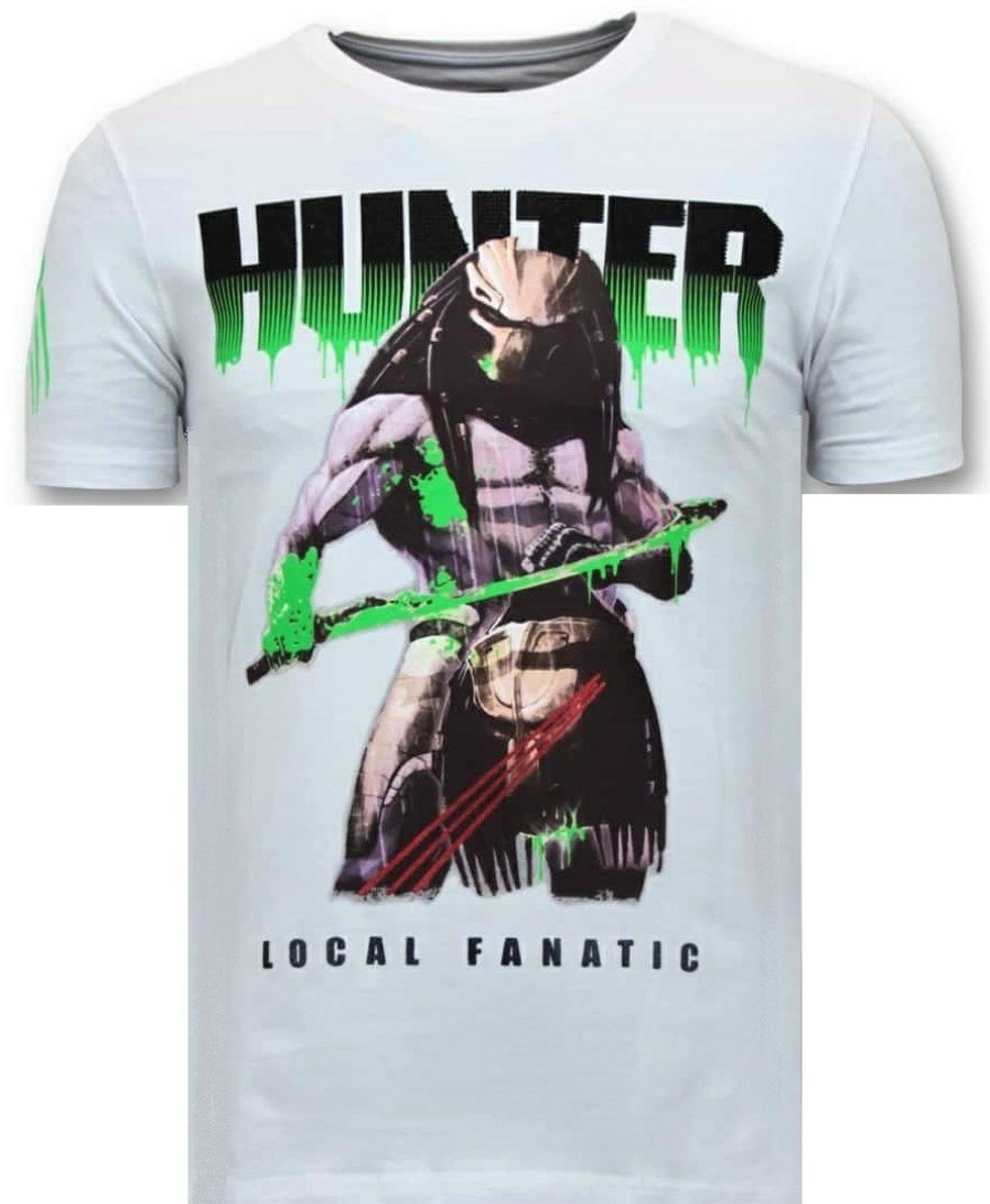 Camisetas local fanatic | Camiseta Hombre - Predator Hunter - Blanco