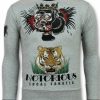 Sudaderas local fanatic | Sudadera Hombre Bordado - Mcgregor Tattoo - Gris