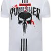 Camisetas local fanatic | Camiseta Hombre - Punisher - Blanco