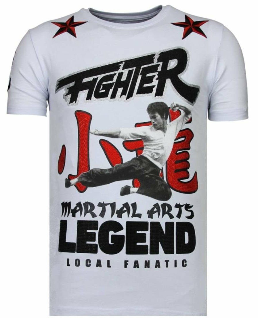 Camisetas local fanatic | Camiseta Hombre - Fighter Legend - Blanco