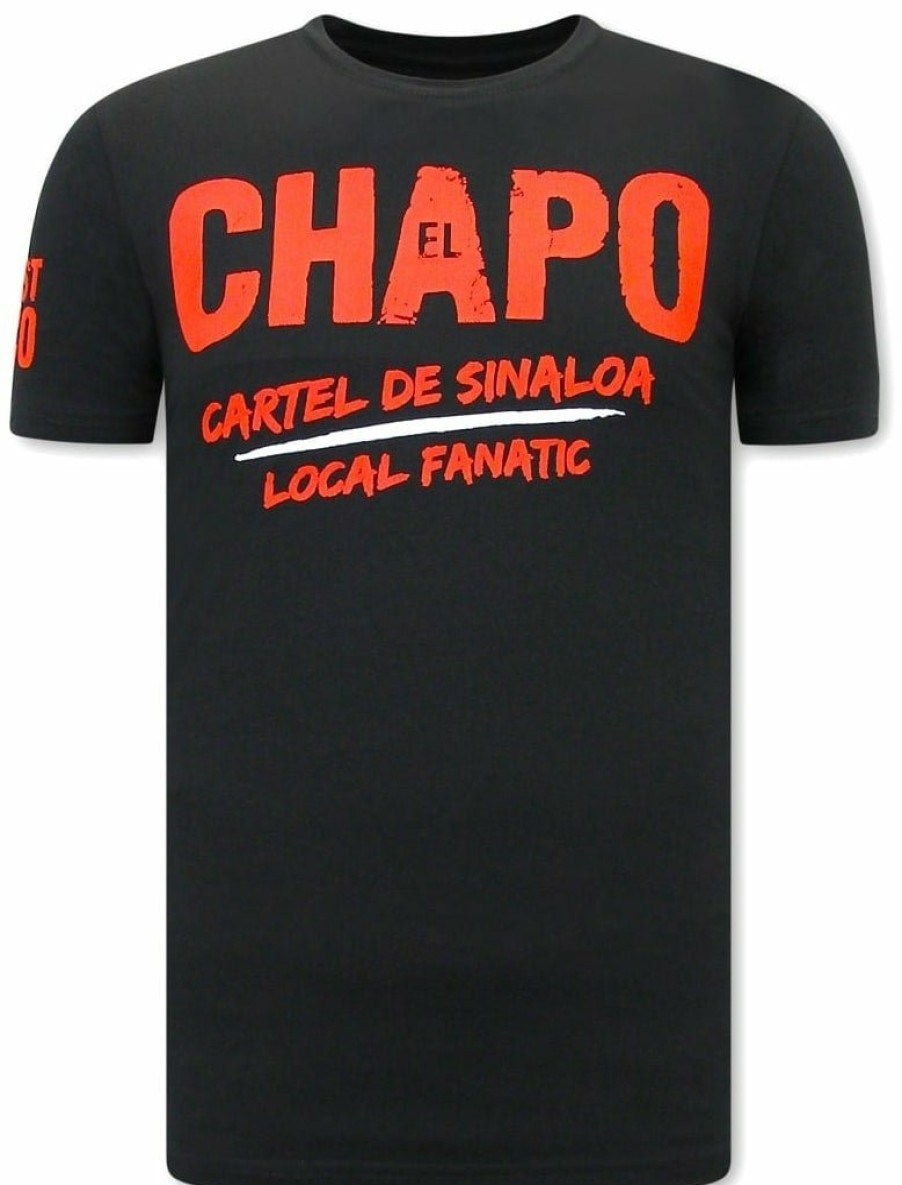 Camisetas local fanatic | Camiseta Hombre - El Chapo - Negro