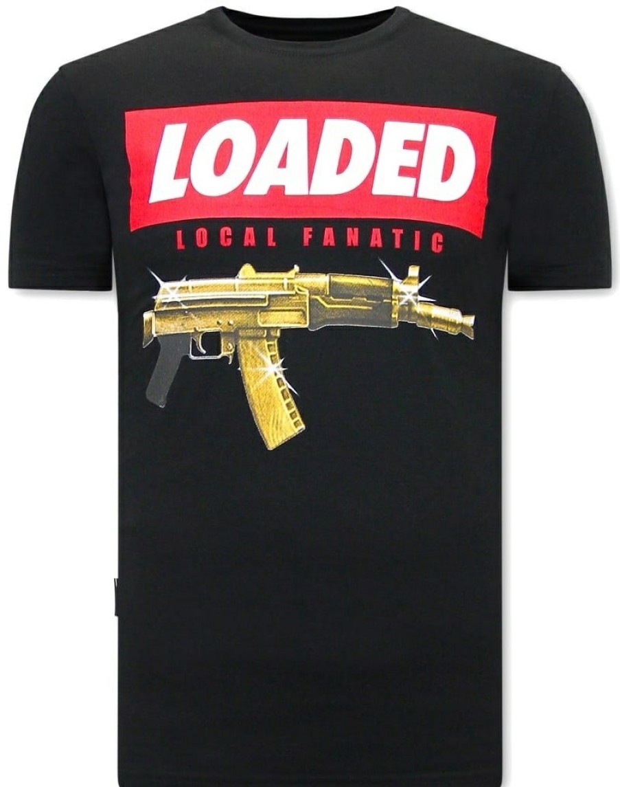 Camisetas local fanatic | Camiseta Hombre - Loaded Gun - Negro