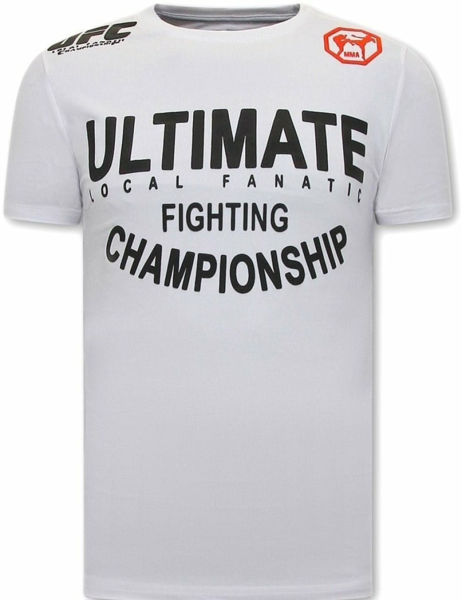 Camisetas local fanatic | Camiseta Hombre - Ufc Ultimate Fighting - Blanco