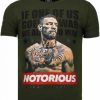 Camisetas local fanatic | Camiseta Hombre - Conor Mcgregor - Verde