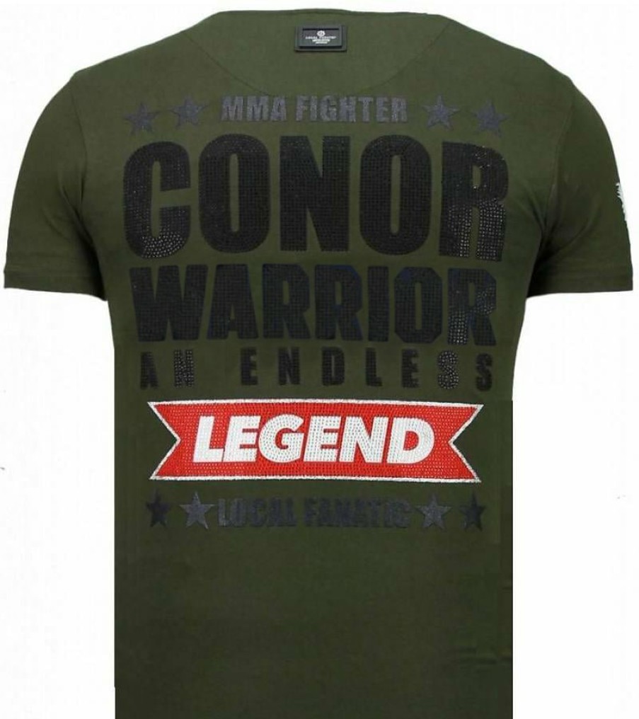 Camisetas local fanatic | Camiseta Hombre - Conor Mcgregor - Verde