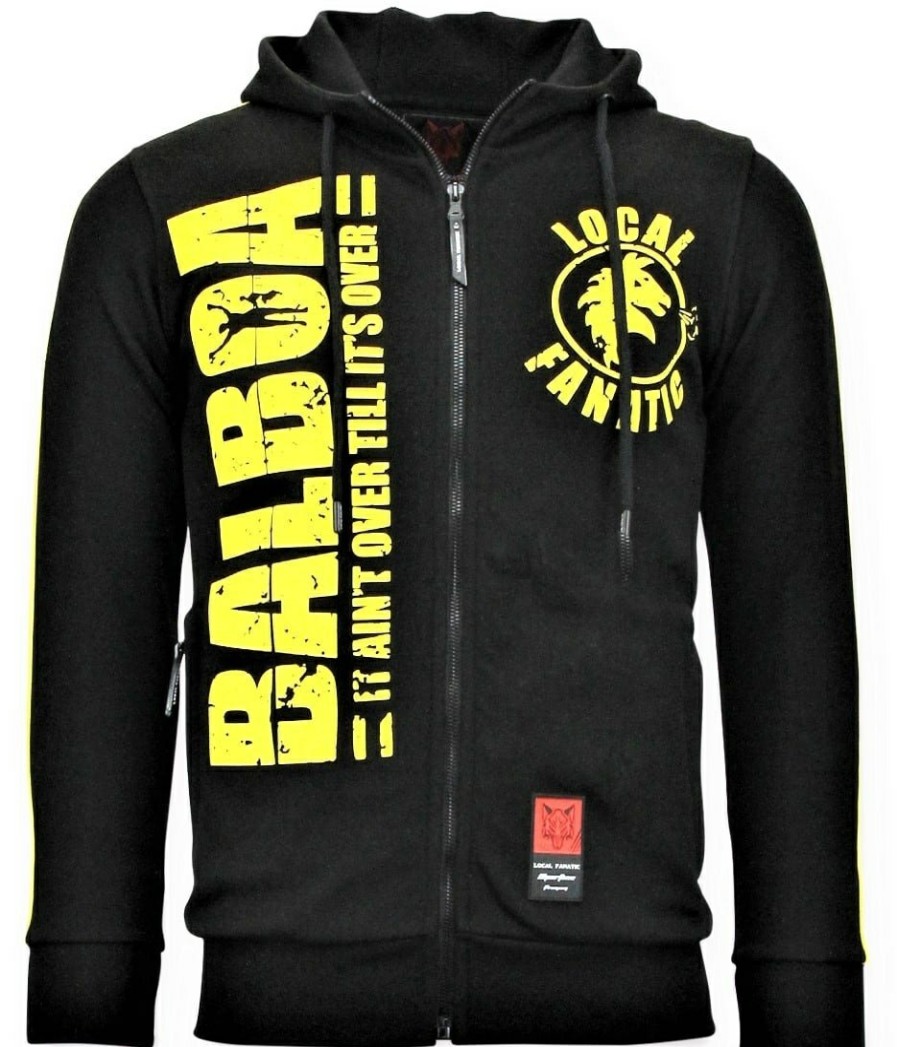 Chandals local fanatic | Chaqueta Chandal Hombres- Rocky Balboa - Negro