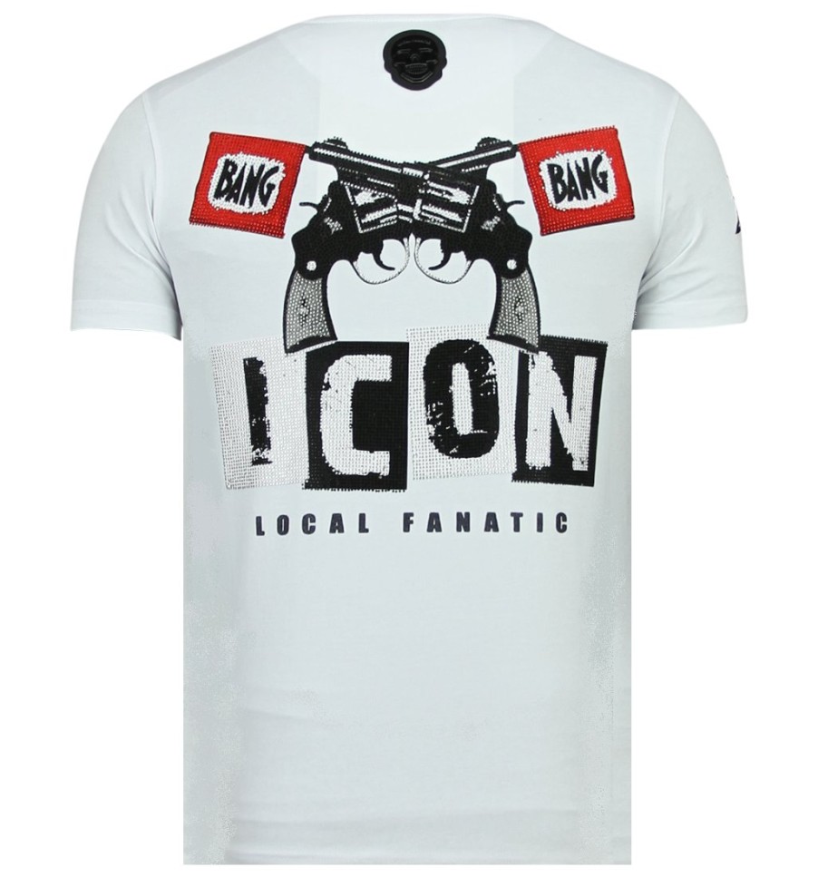 Camisetas local fanatic | Camiseta Hombre - Hero Mask - Blanco