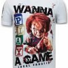 Camisetas local fanatic | Camiseta Hombre - Wanna Play A Game - Blanco