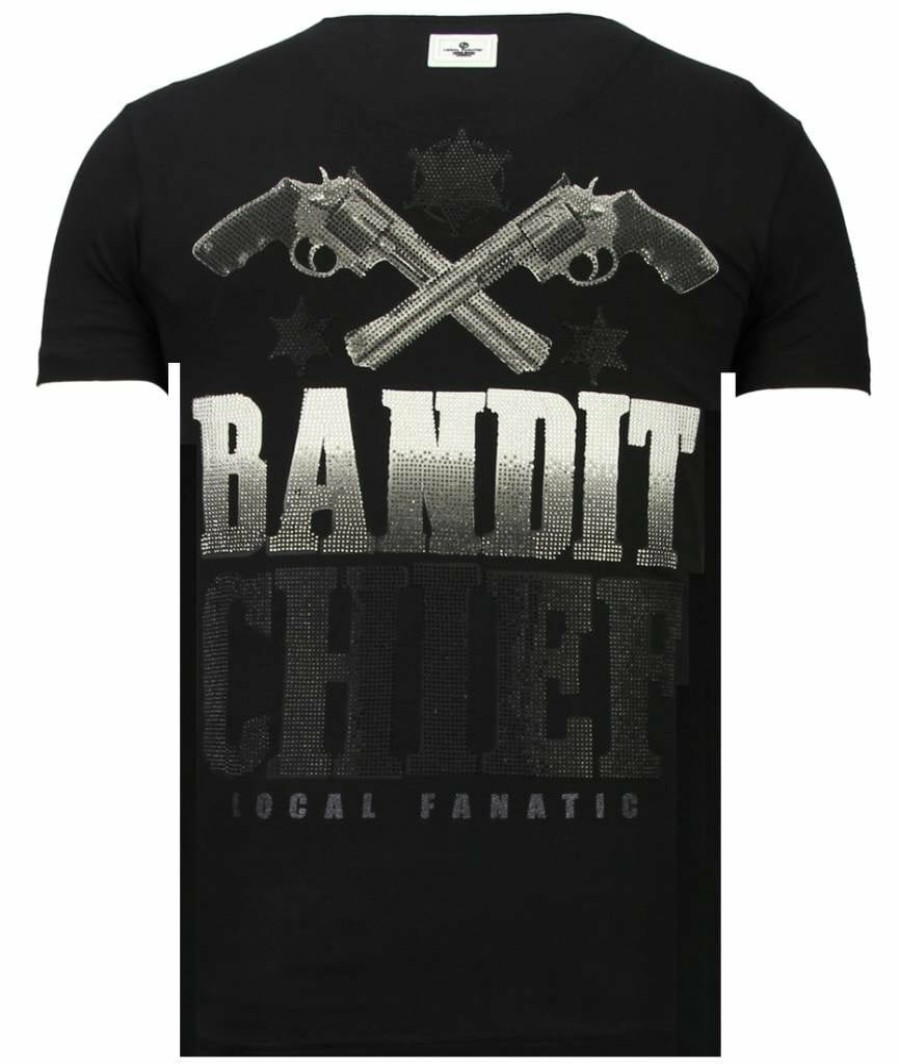 Camisetas local fanatic | Camiseta Hombre - Bandit Chief - Negro