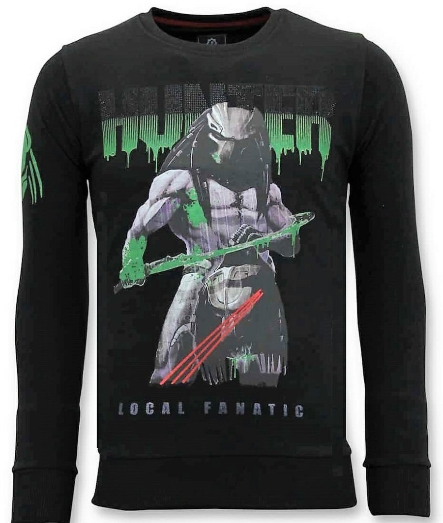 Sudaderas local fanatic | Sudadera Hombre - Predator Hunter - Negro