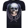 Camisetas local fanatic | Camiseta Hombre - Skull Originals - Azul