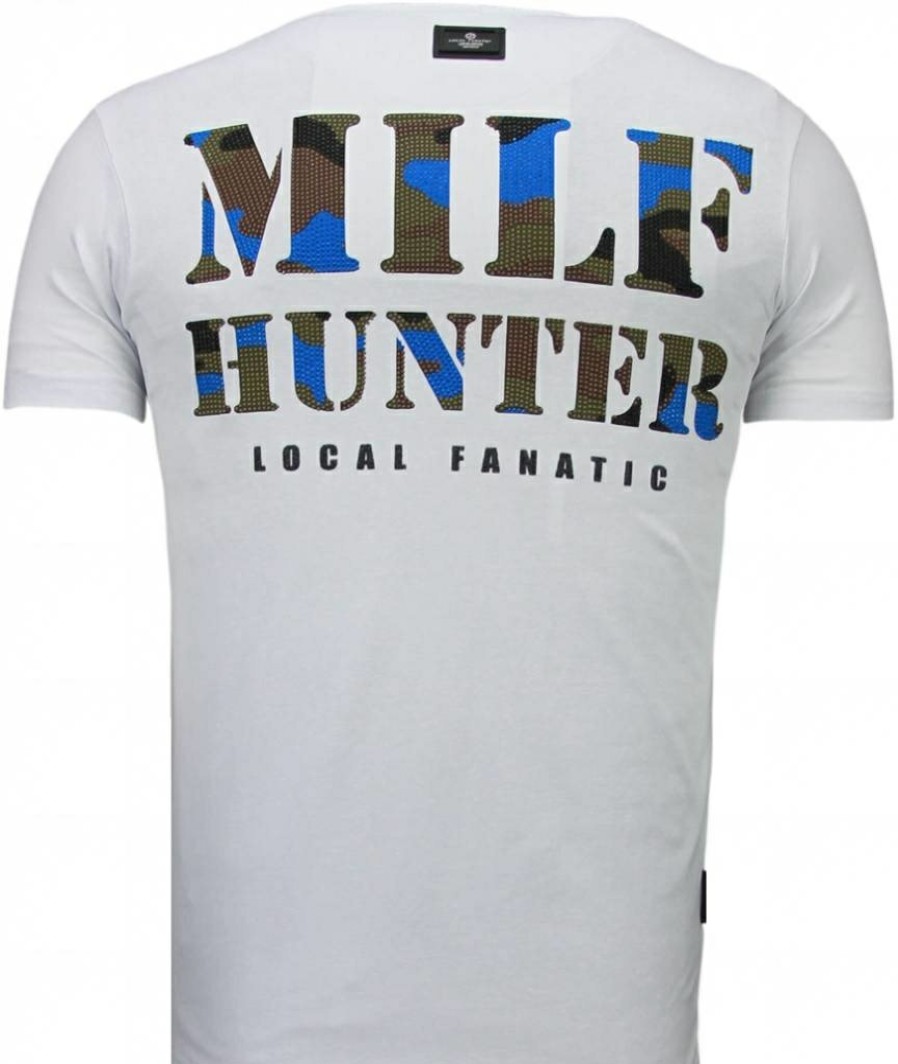 Camisetas local fanatic | Camiseta Hombre - Milf Hunter - Blanco