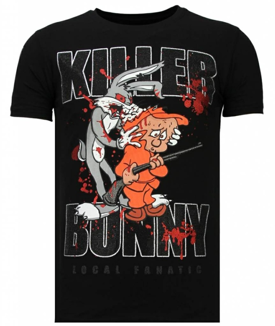 Camisetas local fanatic | Camiseta Hombre - Killer Bunny - Negro