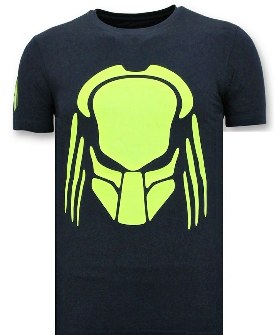 Camisetas local fanatic | Camiseta Hombre - Predator Neon - Azul