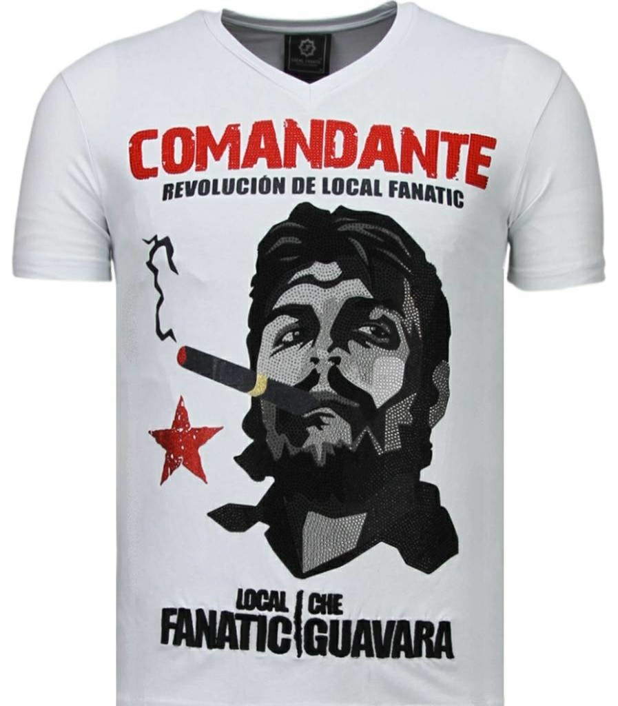 Camisetas local fanatic | Camiseta Hombre - El Comandante - Blanco