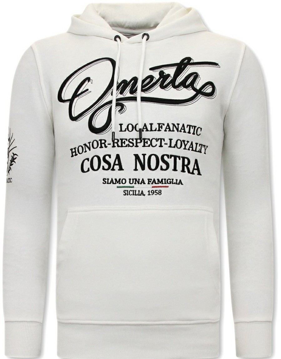 Chandals local fanatic | Chandal Hombres- Omerta, Cosa Nostra - Blanco