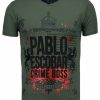 Camisetas local fanatic | Camiseta Hombre - Crime Boss - Verde