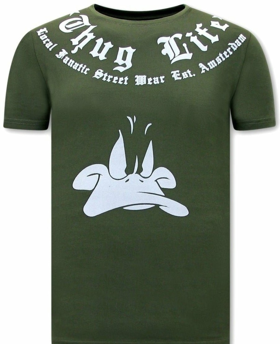 Camisetas local fanatic | Camiseta Hombre - Thug Life - Verde