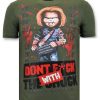 Camisetas local fanatic | Camiseta Hombre - Don'T Fuck With The Chuck - Verde