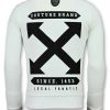 Sudaderas local fanatic | Sudadera Hombre - Off Cross- Blanco