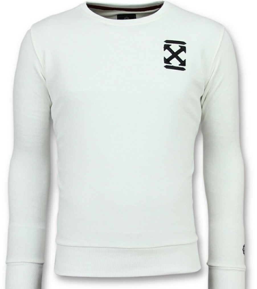 Sudaderas local fanatic | Sudadera Hombre - Off Cross- Blanco