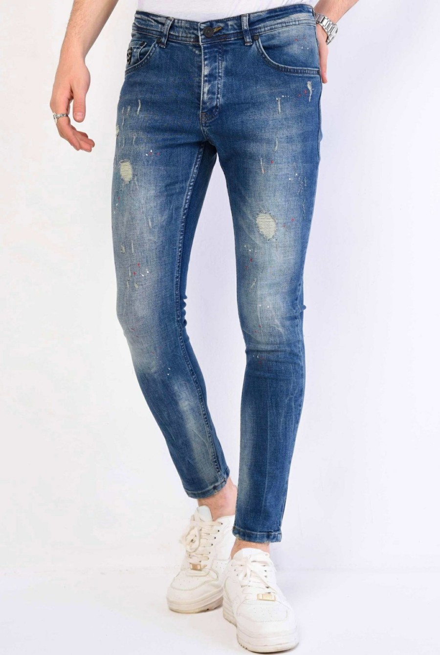 Vaqueros local fanatic | Jeans Hombre - Slim Fit - 1068 - Azul