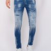 Vaqueros local fanatic | Ripped Stonewashed Jeans Hombre - Slim Fit -1073- Azul