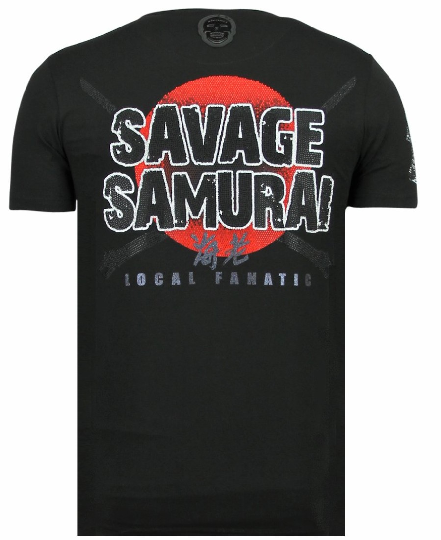 Camisetas local fanatic | Camiseta Hombre - Savage Samurai - Negro