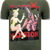 Camisetas local fanatic | Camiseta Hombre - The Playtoy Mansion - Verde