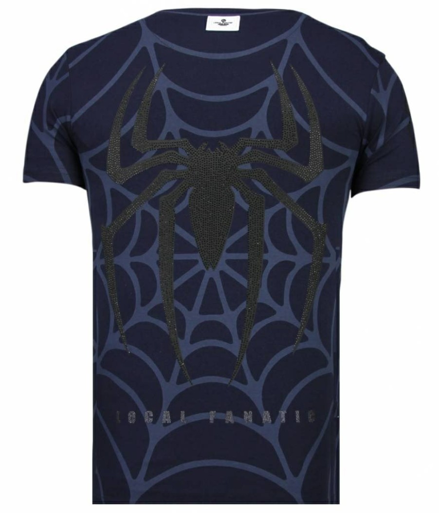 Camisetas local fanatic | Camiseta Hombre - The Beast Spider - Azul