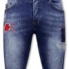 Pantalones Cortos local fanatic | Pantalones Cortos De Mezclilla Para Hombre - Slim Fit - 1041 - Azul