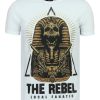 Camisetas local fanatic | Camiseta Hombre - Rebel Pharaoh - Blanco