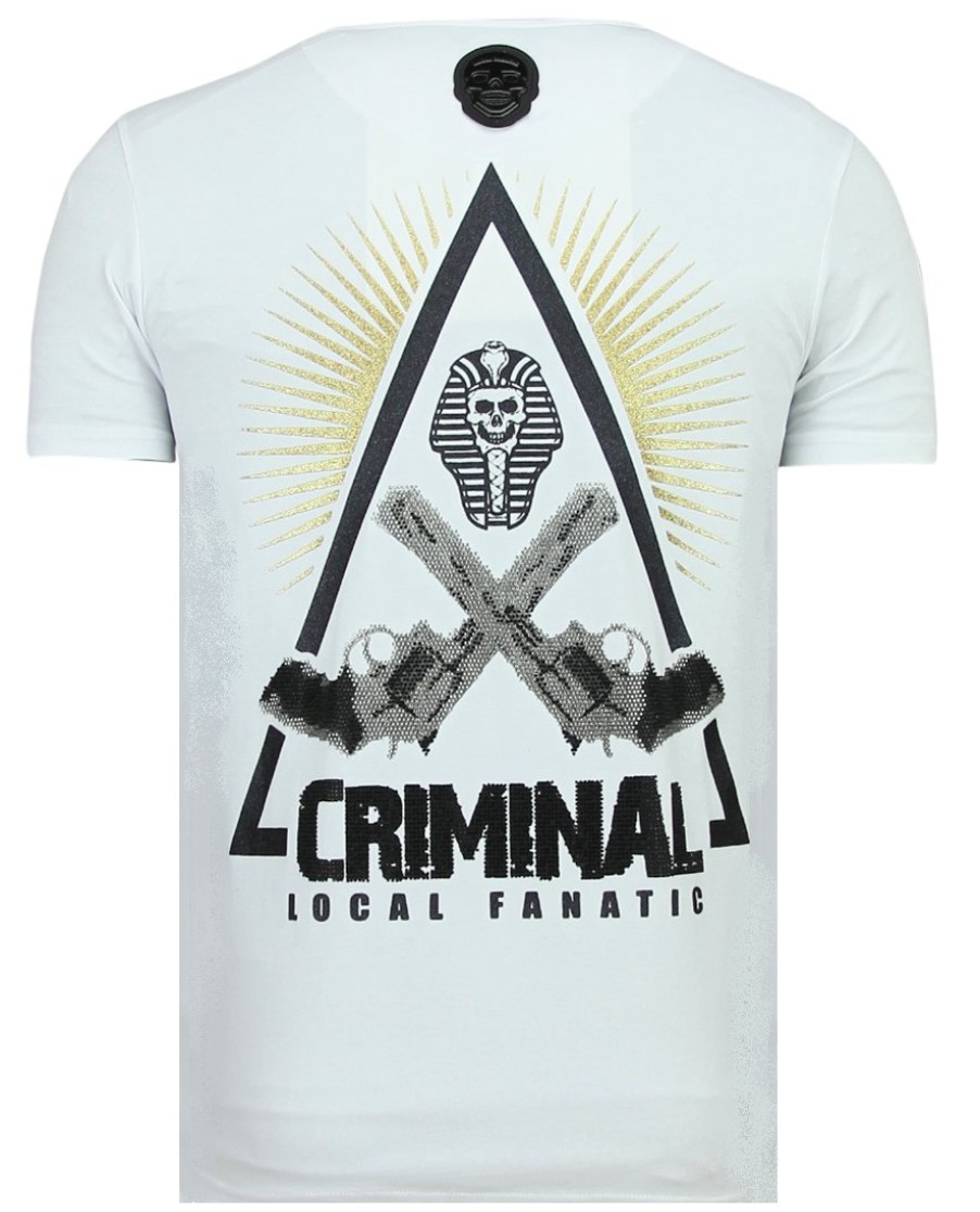 Camisetas local fanatic | Camiseta Hombre - Rebel Pharaoh - Blanco