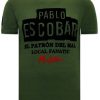 Camisetas local fanatic | Camiseta Hombre - Pablo Escobar - Verde