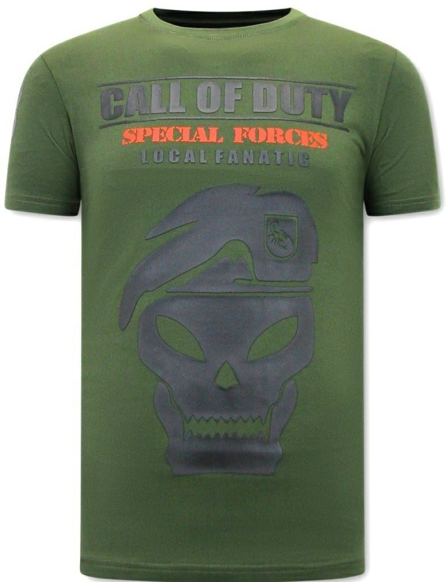 Camisetas local fanatic | Camiseta Hombre - Call Of Duty - Verde