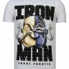 Camisetas local fanatic | Camiseta Hombre - Iron Man - Blanco