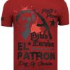 Camisetas local fanatic | Camiseta Hombre - El Patron Pablo Escobar - Burdeos