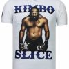 Camisetas local fanatic | Camiseta Hombre - Kimbo Slice - Blanco