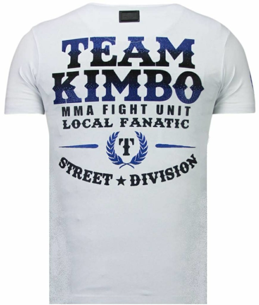 Camisetas local fanatic | Camiseta Hombre - Kimbo Slice - Blanco