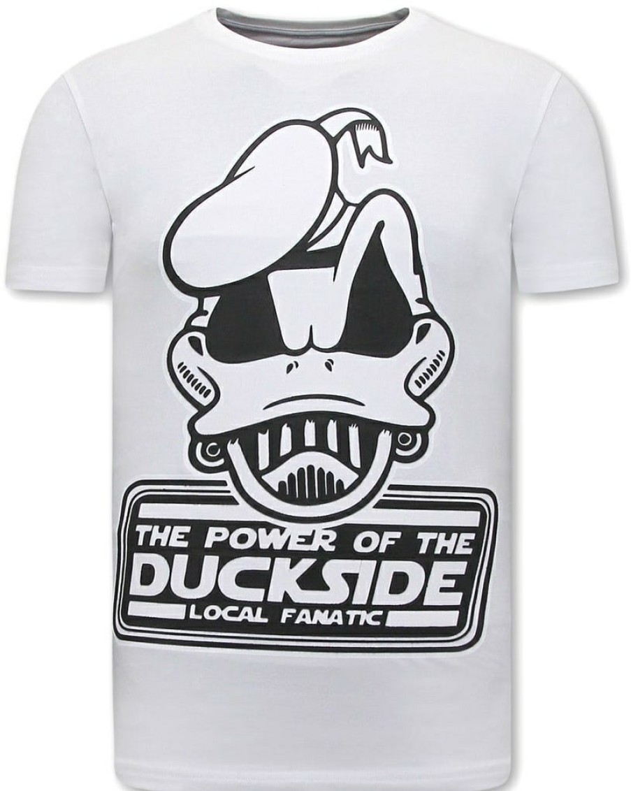 Camisetas local fanatic | Camiseta Hombre - Power Of Duckside - Blanco