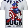 Camisetas local fanatic | Camiseta Hombre - Captain Duck - Blanco