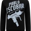 Sudaderas local fanatic | Sudadera Hombre - Pablo Escobar Uzi – Negro