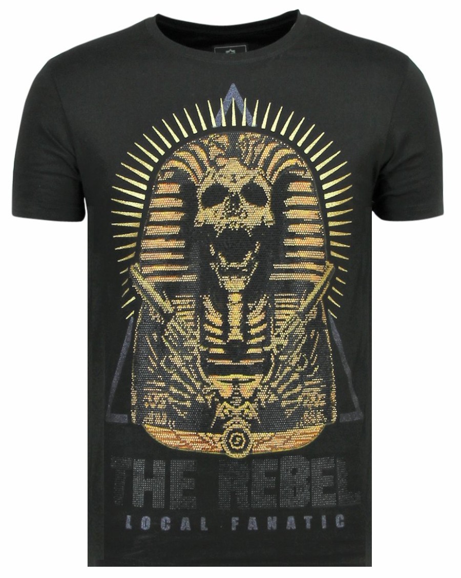 Camisetas local fanatic | Camiseta Hombre - Rebel Pharaoh - Negro