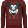 Sudaderas local fanatic | Sudadera Hombre - Kiss My Mickey - Burdeos