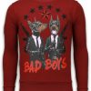 Sudaderas local fanatic | Sudadera Hombre - Bad Boys Pinscher - Burdeos