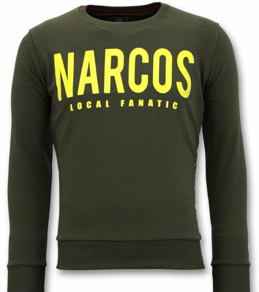 Sudaderas local fanatic | Sudadera Hombre - Narcos - Verde