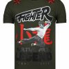 Camisetas local fanatic | Camiseta Hombre - Fighter Legend - Verde