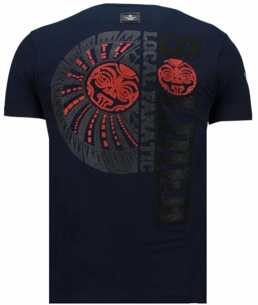 Camisetas local fanatic | Camiseta Hombre - The Rock - Azul