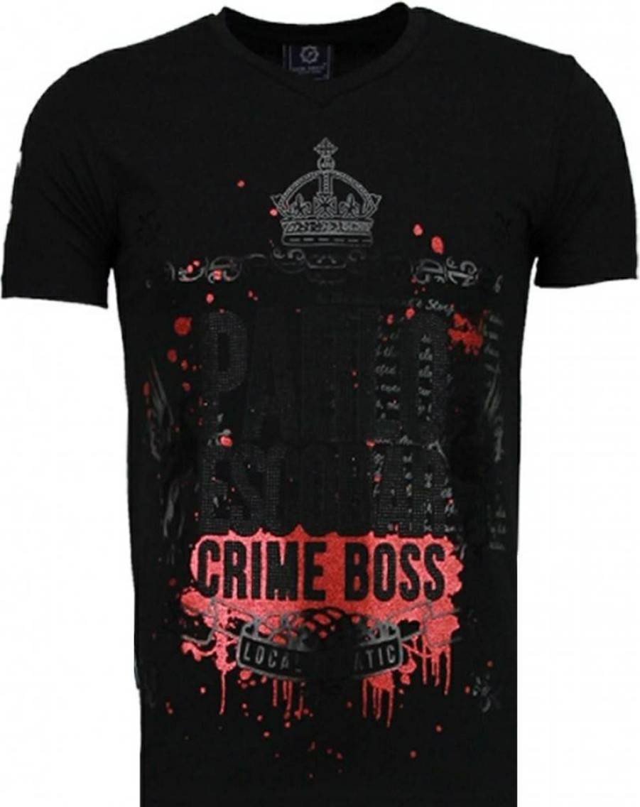 Camisetas local fanatic | Camiseta Hombre - Crime Boss - Negro