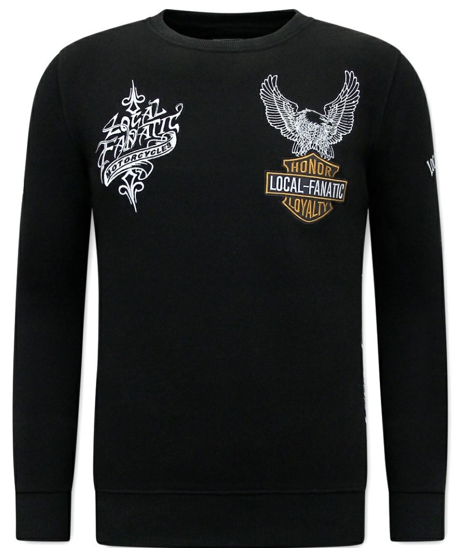 Sudaderas local fanatic | Sudadera Hombre - Mc Honor & Loyalty - Negro